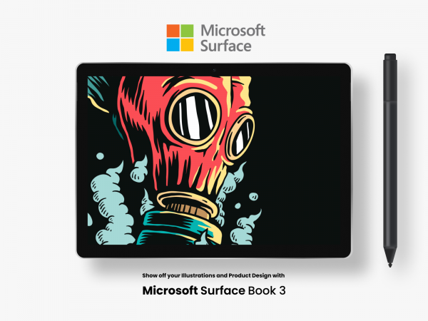 微软Surface Book 3模拟图(Microsoft Surface Book 3 Mockup)