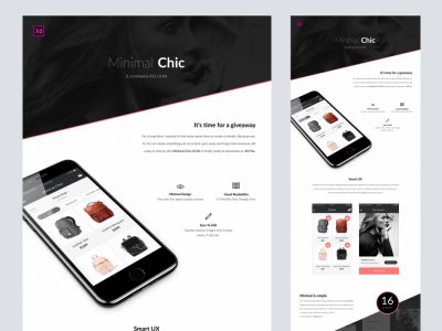 极简时尚--免费的用户界面套件(Minimal Chic - Free UI Kit)