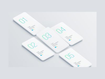 极简主义的智能手机模拟图(Minimalistic Smartphones Mockups)