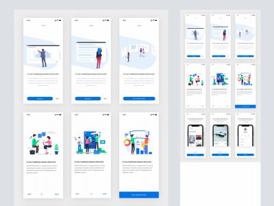 移动应用的入职屏幕(Mobile App Onboarding Screens)