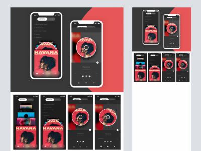 用于Adobe XD的音乐应用播放器(Music App Player for Adobe XD)