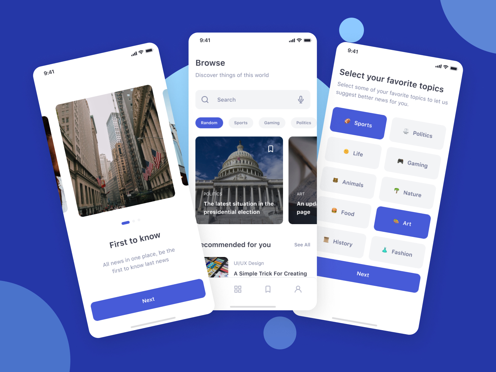 新闻应用UI工具包(News App UI Kit)