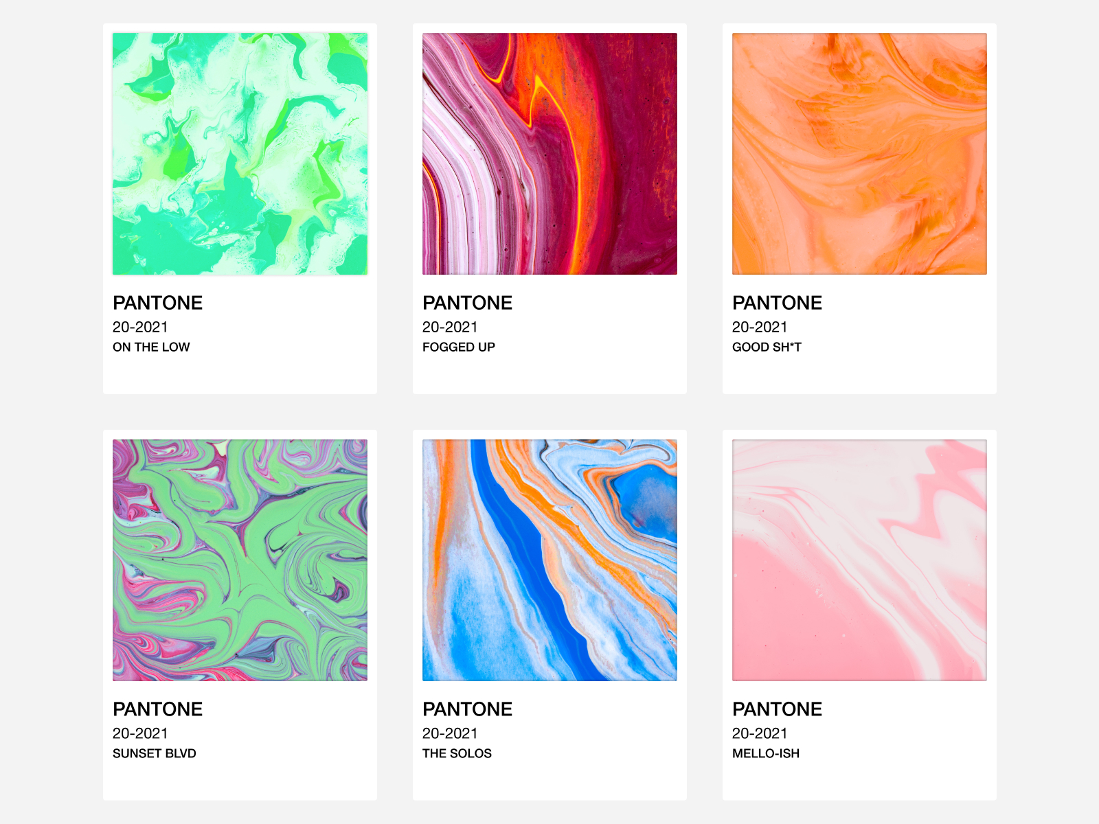 Pantone颜色(Pantone Colors)