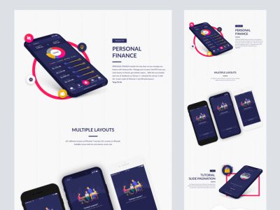 适用于Adobe XD的个人财务应用程序(Personal Finance App For Adobe XD)