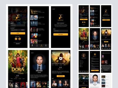用于Adobe XD的Photoplay免费UI工具包(Photoplay Free UI Kit for Adobe XD)