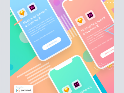 演示文稿模拟iPhone X(Presentation Mockup iPhone X)