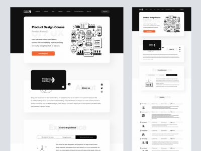用于Adobe XD的产品工厂登陆页(Product Factory Landing Page for Adobe XD)