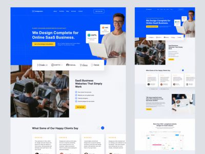 SaaS业务 - 免费的Sketch着陆页(SaaS Business - Free Landing Page for Sketch)