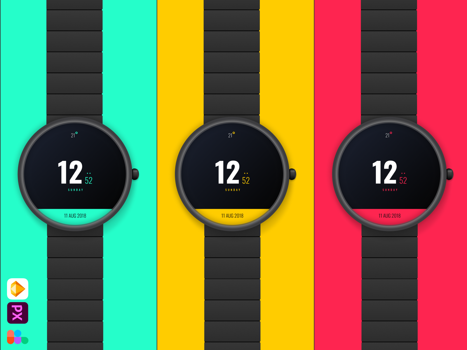 智能手表模拟图(Smartwatch Mockup)