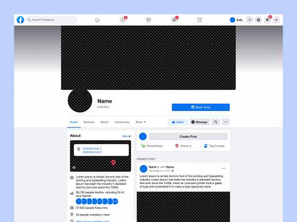 社会网站的用户界面(Social Website UI)