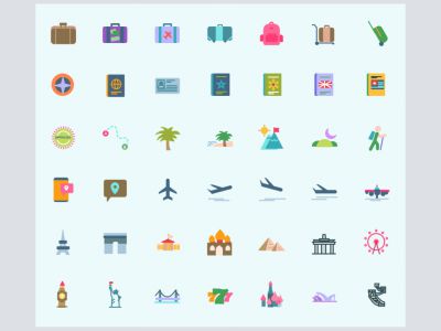 旅游免费图标包(Travel Free Icon Pack)