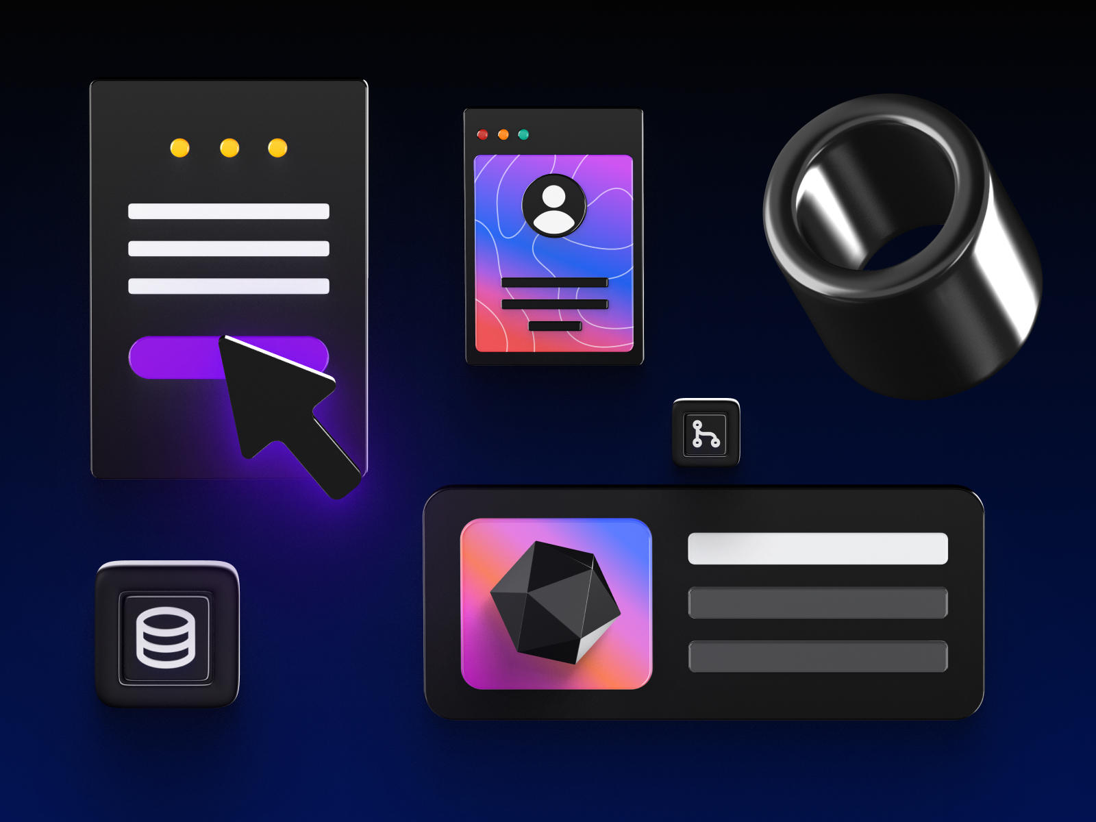 三维演示文稿的UI工具包(UI Kit for 3D Presentations)