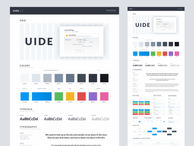 UIDE风格指南UI套件(UIDE Style Guide UI Kit)