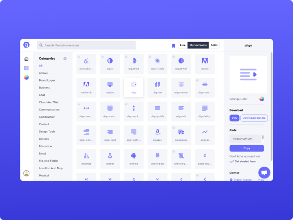 Unicons图标包(Unicons Icon Pack)