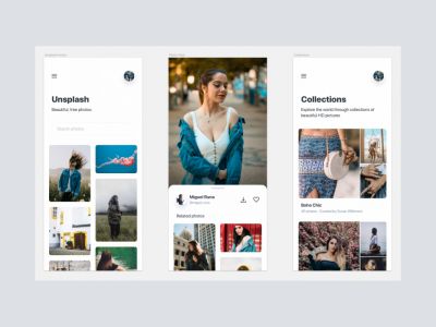 Unsplash应用程序重新设计概念(Unsplash App Redesign Concept)