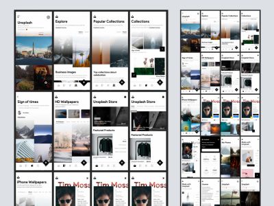 幻灯片用户界面套件(Unsplash UI Kit)
