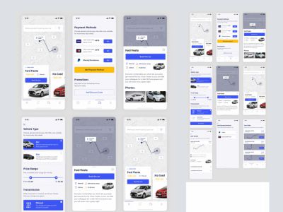 视觉设计套件（Vehirent UI Kit(Vehirent UI Kit)