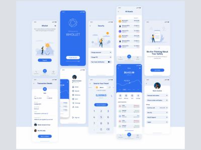 Whollet Crypto Wallet免费UI工具包(Whollet Crypto Wallet Free UI Kit)