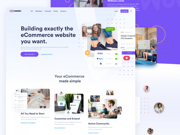 电子商务重新设计落地(Woocommerce Redesign Landing)