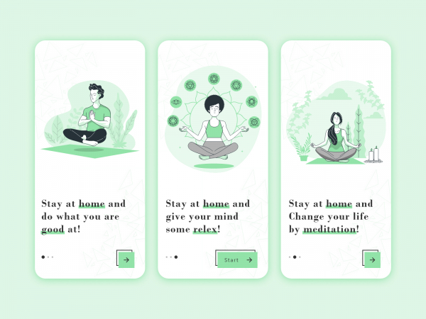 瑜伽应用重新设计(Yoga App Redesign)