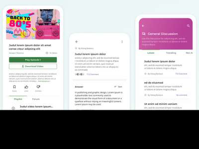 电子学习应用程序UI工具包(E-learning App UI Kit)