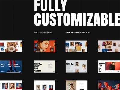 时尚编辑UI套件(Fashion Editorial UI Kit)