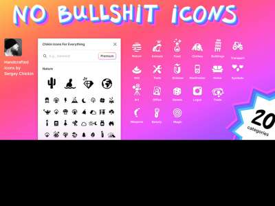 为一切事物填充的图标(Filled Icons For Everything)