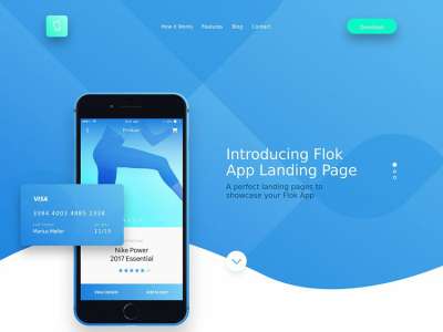 Flok应用程序登陆页面(Flok App Landing Page)