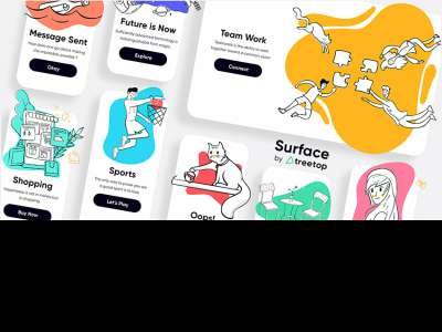 免费的60张插图包(FREE 60 illustrations Pack)