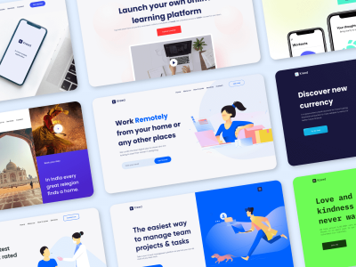 20个英雄头像模板包(20 Hero Headers Template Pack)