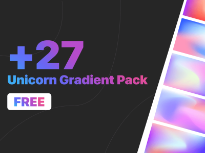 +27独角兽渐变包(+27 Unicorn Gradient Pack)