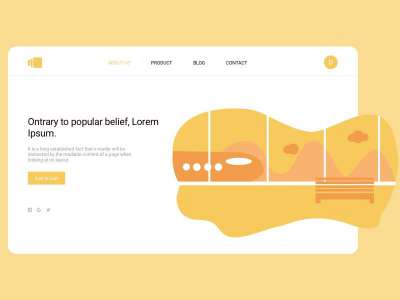 飞机登录插图(Airplane Login Illustration)