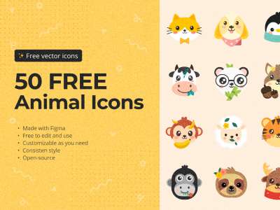 动物图解图标包(Animal Illustrated Icons Pack)