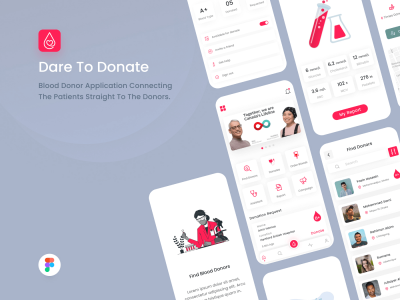 献血者应用程序用户界面套件(Blood Donor App UI Kit)