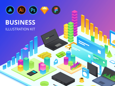 商业插图UI套件(Business Illustration UI Kit)