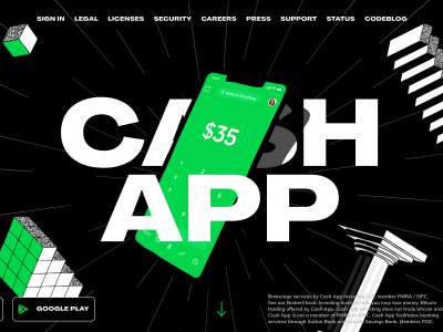 现金应用登陆页面(Cash App Landing Page)