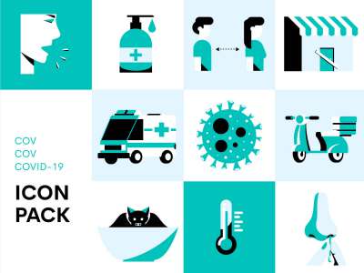 COVID-19 图标包(COVID-19 Icon Pack)