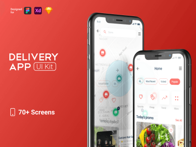 交付应用UI设计(Delivery App UI Design)