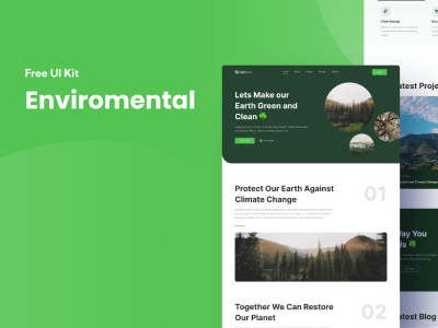 环境网站登陆页面(Environmental Website Landing Page)