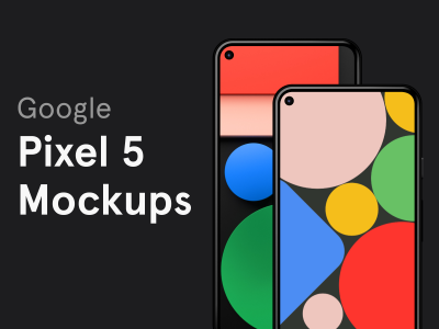 谷歌Pixel 5模拟图(Google Pixel 5 Mockups)