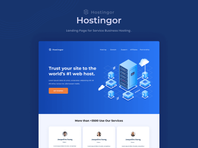 托管网站模板(Hosting Website Template)