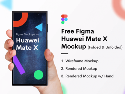 华为Mate X模拟图(Huawei Mate X Mockup)
