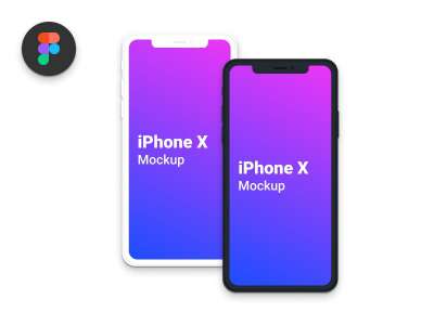 iPhone X清洁模拟图(iPhone X Clean Mockup)