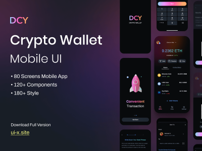 移动加密货币钱包UI工具包(Mobile Crypto Wallet UI Kit)