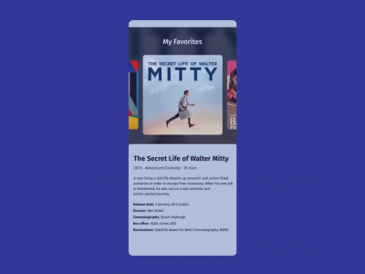 电影 上市 动画(Movies Listing Animation)