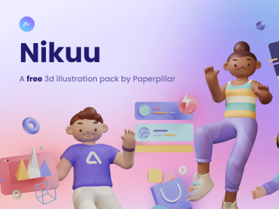 Nikuu 3D插图包(Nikuu 3D Illustration Pack)