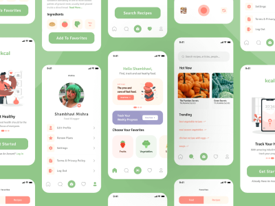 营养应用UI套件(Nutrition App UI Kit)