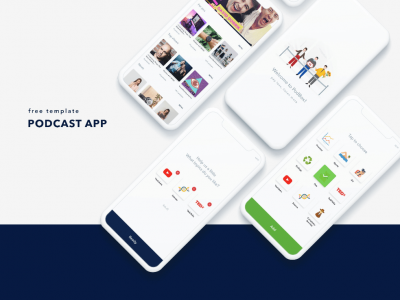 播客应用程序模板(Podcast App Template)