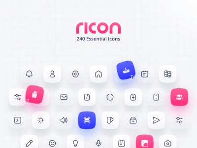 Ricon � 基本界面图标(Ricon � Essential Interface Icons)
