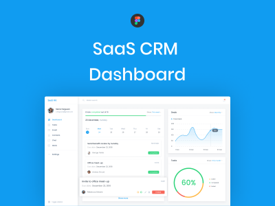 Saas CRM仪表板(Saas CRM Dashboard)